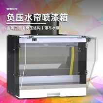 스프레이부스 도색 페인트 후끼 환풍 밀폐 피규어 음압 수막 커튼, 작은 40cm, 확장 버전 블랙화이트