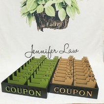 초코쿠폰함 블랙앤초코 2단(세로쿠폰수납용) 베이런케이스 네임카드 명함꽂이 고객관리, 블랙앤초코 2단(세로쿠폰용)