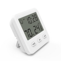 SOFER 온습도계 알람시계 습도계 디지털 온도계 캘린더