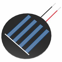 원형 태양전지판(지름 60mm)-2V 45mA(5개), 1