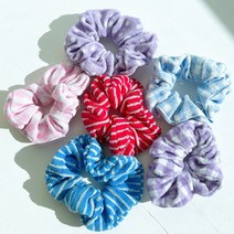 10pcs세트 국산 타월소재 헤어곱창 대용량 머리끈