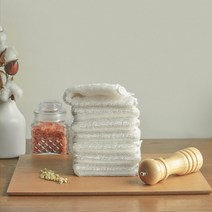 대나무 행주 그릇닦는 카페 친환경 행주 10p, 대나무행주S 18x16 화이트10P