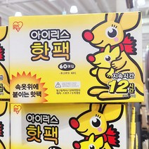 아이리스 아리리스 부착용 핫팩 40g X 60개, 단품