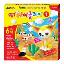아이클레이 아모스 13000아이클레이 18g 6색 아이클레이도구세트 칼라점토 아이클레이세트, 단품, 단품