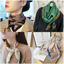 프리미엄 미니 사각스카프 쁘띠스카프 봄스카프 여성스카프 실크스카프 롱 양면스카프 방도스카프천만의쇼핑