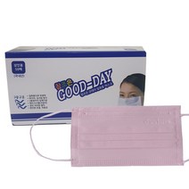 참조은산업 국산 비말차단 일회용 덴탈 마스크 MB필터 화이트 블랙 대형 50매, 50매입, 1박스, 핑크