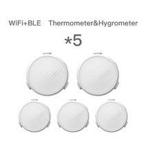 데이터 로거 tuya 무선 wifi 온도 습도 센서 원격 모니터 알람 실내 온도계 습도계 google alexa, 협력사, 5개