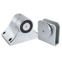 유럽식 자기 방화 도어 홀더 플로어 마운트 120lbs 스톱퍼 (릴리스 버튼 포함), 02 Glass Door Holder