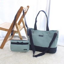 바비즘 크로스 기저귀가방세트 보온보냉 내장재 출산선물 기저귀가방, 블루