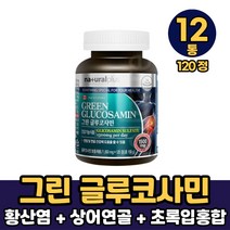 그린 글루코사민 황산염 비타민 초록입홍합 상어연골 분말 함유 캡슐 정타입 먹는방법, 12통, 120정