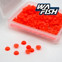 청룡조구 반달구슬 250EA 벌크 자작채비용 반구슬, M, 250개