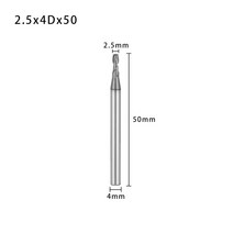 내구성 0.8mm-3.175mm 티타늄 코팅 초경 밀링 커터 조각 가장자리 CNC 라우터 비트 엔드 PCB 기계, 28 2.5x4Dx50