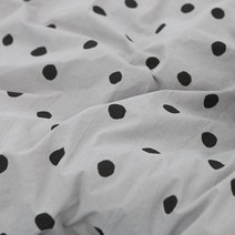 원단킹 60수 고밀도피그먼트워싱]대폭 북유럽미니도트-연그레이(a1535)