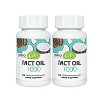 뉴질랜드 이노헬스앤케어 키토 MCT 오일 1000 / 90캡슐 x2 코코넛오일, 2box