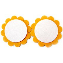 쥬쥬 3500 펠트 미소꽃판 대(2입) 색상선택 - 게시판꾸미기 환경미화 환경판, 주황