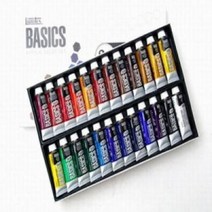 PGM*^몰리퀴텍스 베이직아크릴세트 22ml 24색 수용성물감 콜라주용 디자인용 학생용 화방용 속건성 미술용 팝아트용^^췤pgm, a^^옵션없슴
