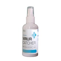 이지아이피 바이러캐쳐 100ml 살균 소독제 손 피부 뿌리는 스프레이 차아염소산수 바이러스 제거 소독약 액 방역 탈취제 미산성 무자극 무취 무색 FDA 의약품 자동차 업소 관공서 집안 사무실 침대 소파 장난감 인형 화장실 가구 강력소독력99.999%이상 안점막자극0, 1개