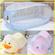 원터치 유아모기장 아동 아기 남아 여아 애기 신생아 침대 이동식 접이식 텐트 야외 그물망, 옐로우, 유아 캐릭터모기장