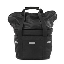 강아지자전거 바구니자전거 버디라이더 자전거 바구니 방수 이동식 앞 핸들 바 애완 동물 고양이 개 캐리어 가방 사이클링, Black zipper