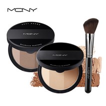 맥퀸뉴욕 페이크업 3색쉐딩+브러쉬 세트 쿨톤용 쉐딩 출시, 3색쉐딩+브러쉬(쿨톤용)