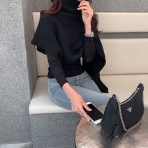 미나그램 여성용 이닝스 판쵸 니트