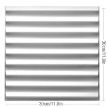 집 벽 혁신 기하학 3d 벽 패널 비 자체 접착 3d 벽 스티커 아트 세라믹 타일 벽지 룸 욕실 천장, 밝은 흰색 - 1개, g