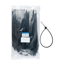 KP 케이블타이 6x300mm 블랙(약250개) 전선 배선정리 자루끈-72394EA, AA  1