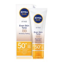 NIVEA 니베아 썬 유브이 페이스 선크림 비비크림 SPF50 50ml Sun UV Face Sunscreen BB Cream, 1개, 상풍설명참조