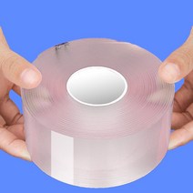 수영장방수테이프 방수테이프 재사용 가능한 초강력 양면 접착 투명 나노 테이프 주방 홈 방수 벽 장식 스티커 세탁 가능, 2mm, 6.20mm - 5M - 2mm, 5M