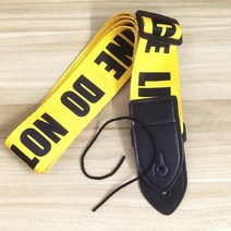 1pc 민족 스타일 확장 어쿠스틱 기타 스트랩 가죽 헤드 기타베이스 기타 부품 액세서리 용 조절 가능한 어깨 스트랩, 노란 글자