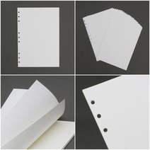 템팜 9공 도트 다이어리 속지 45매 B5 수제다이어리 DIY 링바인더