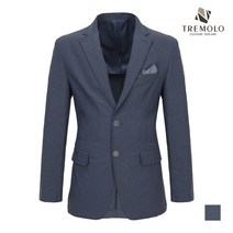 [TREMOLO] 핀 스트라이프 멜란지 싱글 자켓_TTYFUVS1446