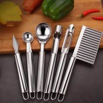 과일깎는기계 자동과일깍기 1pc 스테인레스 스틸 주방 도구 야채 칼 코어러 조각 칼 볼, d