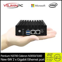 산업용 컴퓨터 PC x86 소프트 라우팅 셀러론 n3050n3160n3700 미니 6w 저전력 팬리스 포켓 에너지 절약 마이크로, 셀러론 n3050, 유럽 ​​연합, 램 2기가 16기가 SSD