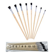 페인트 미니붓 화필붓 사시붓 3호 5호 6호 7호 8호 9호 10호 12호 8개 세트