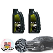 카니발(KA4) 2.2(디젤) 킥스파오 엔진오일 필터세트 KPT-104, 5w40 6통 정품필터 set, 0