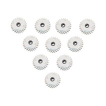 레고 LEGO 테크닉 10피스 흰색 클러치 기어 24개 치아 이빨 마인드스톰 NXT 묶음 부품 조각 60c01