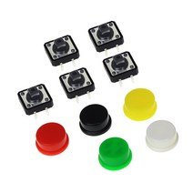 YST-1103T CTT-1103T 택트푸쉬버튼스위치+뚜껑 캡, 택트스위치 + 검정 캡