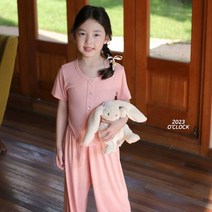 [마씨엘] 어클락 긴바지반팔셋업 유아 아동 키즈 상하세트 동대문 남대문아동복 유아옷
