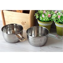 스텐 계량컵 200ml 1개 (스탠컵 요리컵 제빵컵), 200ml1개
