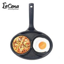 스웨그쿡 에그팬 2구 21cm (후라이팬 피자 핫케이크 멀티팬 프라이팬 요리팬)