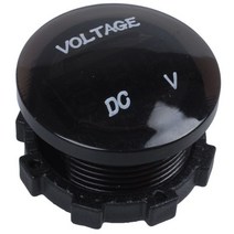 12V-24V DC Voltmeter Car Monitor Motorcycle LED Red Waterproof, 03 Black