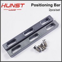 HUNST Worktable 포지셔닝 바 2pcs 130*16mm dia. 6mm + 나사 DIY 섬유 및 Co2 UV 레이저 마킹 용, 01 2pcs