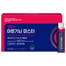 동국제약 식약처 인정 L-아르기닌 6000 애플비니거사이다맛 액상 L아르기닌 엘아르기닌, 14병, 420ml, 1박스