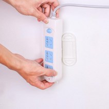 BK멀티탭 정리 멀티탭 홀더 멀티탭 고정거치대 다목적 접착식거치대 다목적 홀더, 본상품