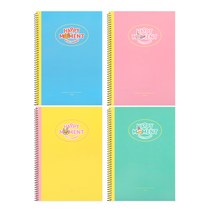 [문구조아] 카카오프렌즈 해피모먼트 A5 스프링 노트 튜브, 10개