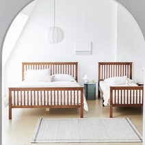 베스트리빙 [리퍼상품] 깔끔 테디 원목 싱글/퀸/킹 원목 침대 베드/어린이침대/성인침대(매트별도/매트포함) 4colors, 싱글/오크, 필로우탑매트포함