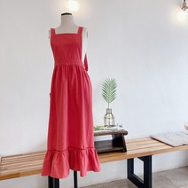 바른광 롱프릴 원피스 앞치마