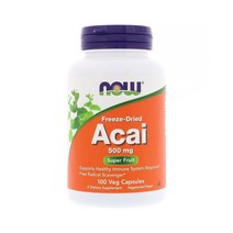 Now Foods 나우푸드 아사이베리 500mg 100캡슐, 100개, 1개