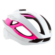 랭킹헬멧 R1X 에어로 헬멧, white + neon pink